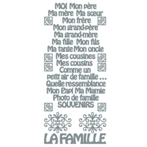 Peel Off Stickers - La Famille