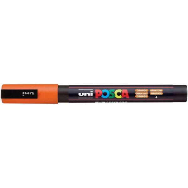 Posca crayon peinture orange