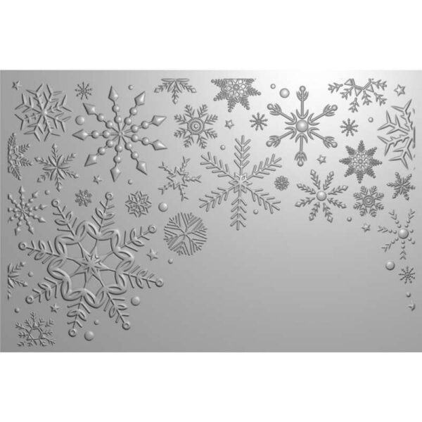 Plaque embossage 3D Flocons de neige