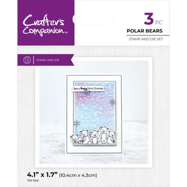 Crafter's Companion étampe et die ours polaires