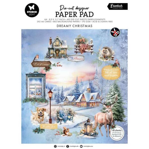 Studio Light Designer Pad 8.26"X11.57" Noël de rêve