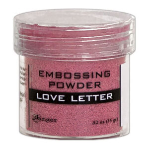 Poudre embossage Ranger Lettre d'amour