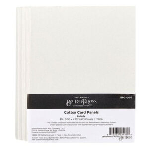 BetterPress panneaus de coton gris 4.25"x5.5"