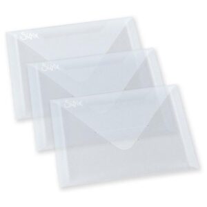 Sizzix 3 enveloppes de plastique 6.875" x 5.0"