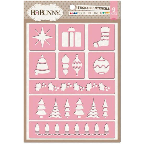 Bo Bunny Stencil Deck The Halls