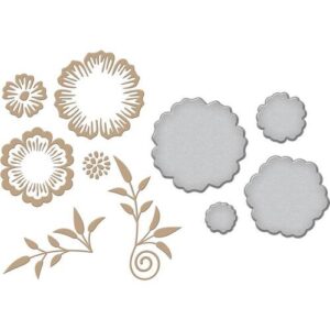 Spellbinders Glimmer Hot Foil Plate Fleurs