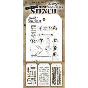 Tim Holtz Ensemble Mini Stencil 15