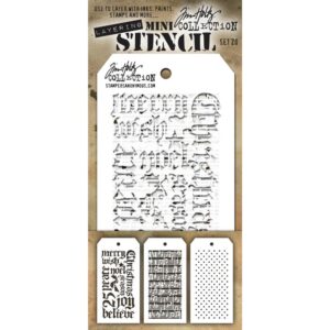 Tim Holtz Ensemble Mini Stencil 20