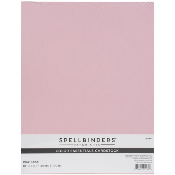 Spellbinders Cardstock 100 lb 8.5"X11" Rose