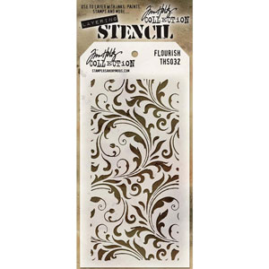 Tim Holtz Stencil Flourish