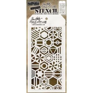 Tim Holtz Stencil Patchwork Hex